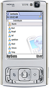 Mobile Live Communication Server client on Nokia N95